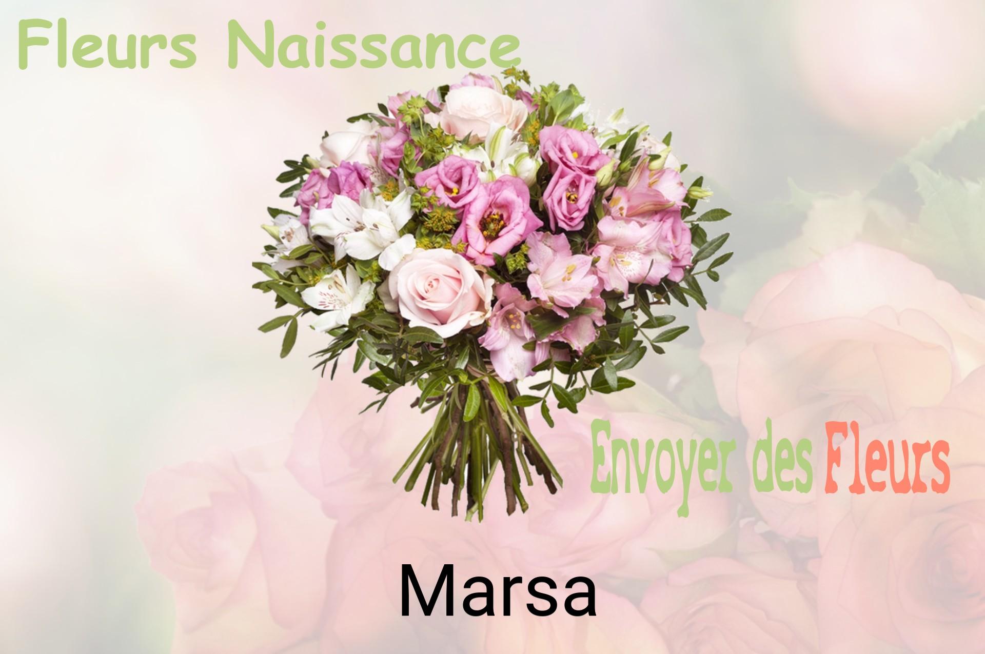 Bouquet de fleurs de naissance livré à Marsa